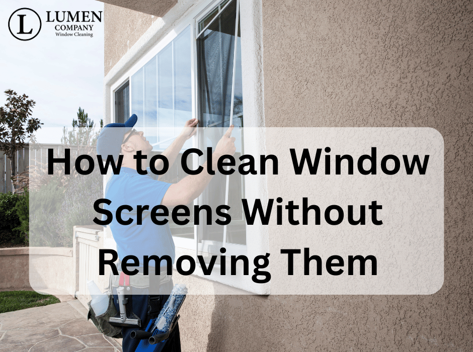 How to Clean Window Screens